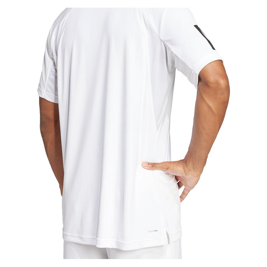 Men's Club 3 Stripe Top White