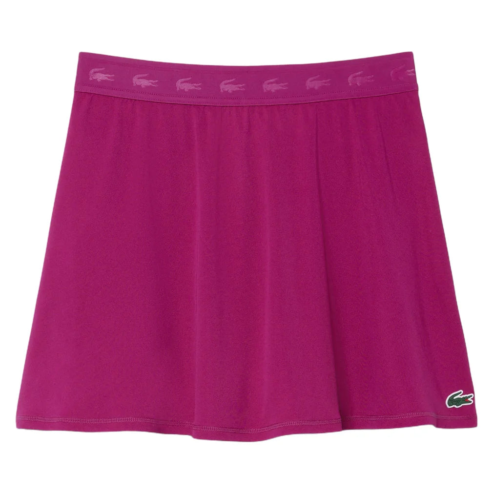 Women's Essentials Training Skort, Lacoste, VHI Rubine Red, Pickleball Express, JF0218-F26-VHI-RUBINE-RED-1