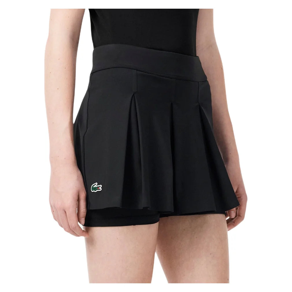 Women's Players Skirt Black, Lacoste, Pickleball Express, JF6780-031F26-5
