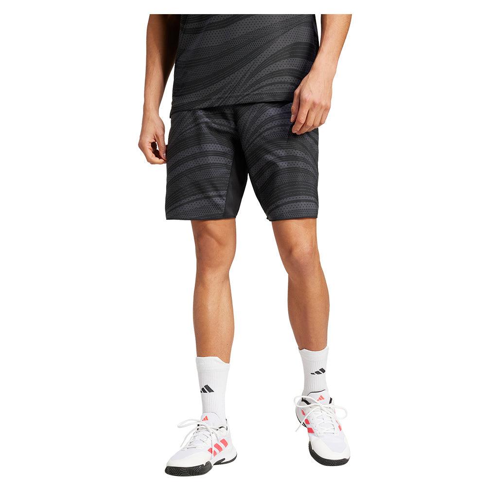 Men's Club Graphic 7 inch Shorts Carbon and Black