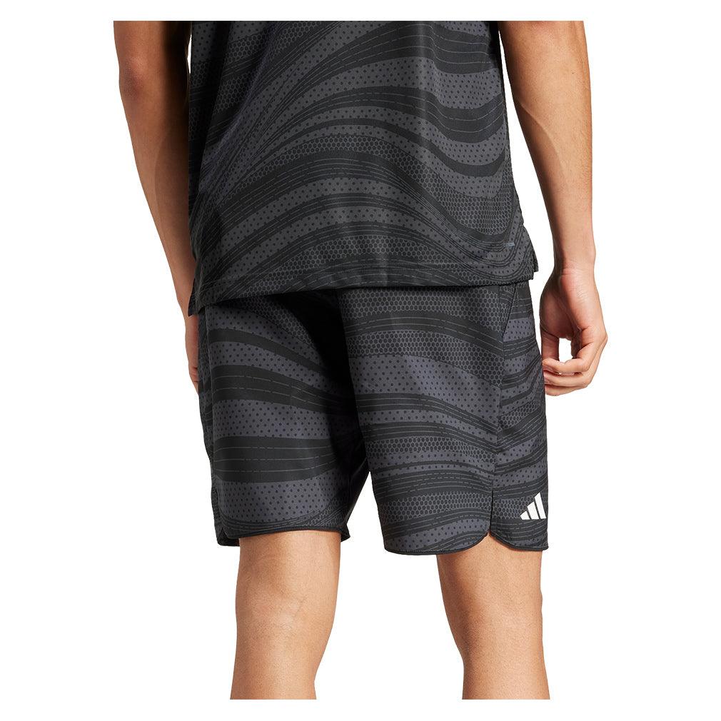 Men's Club Graphic 7 inch Shorts Carbon and Black