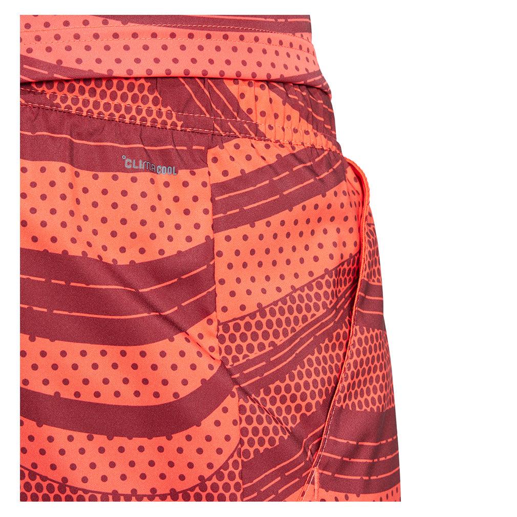 Men's Club Graphic 9 Inch Short Semi Lucid Red and Shadow Red