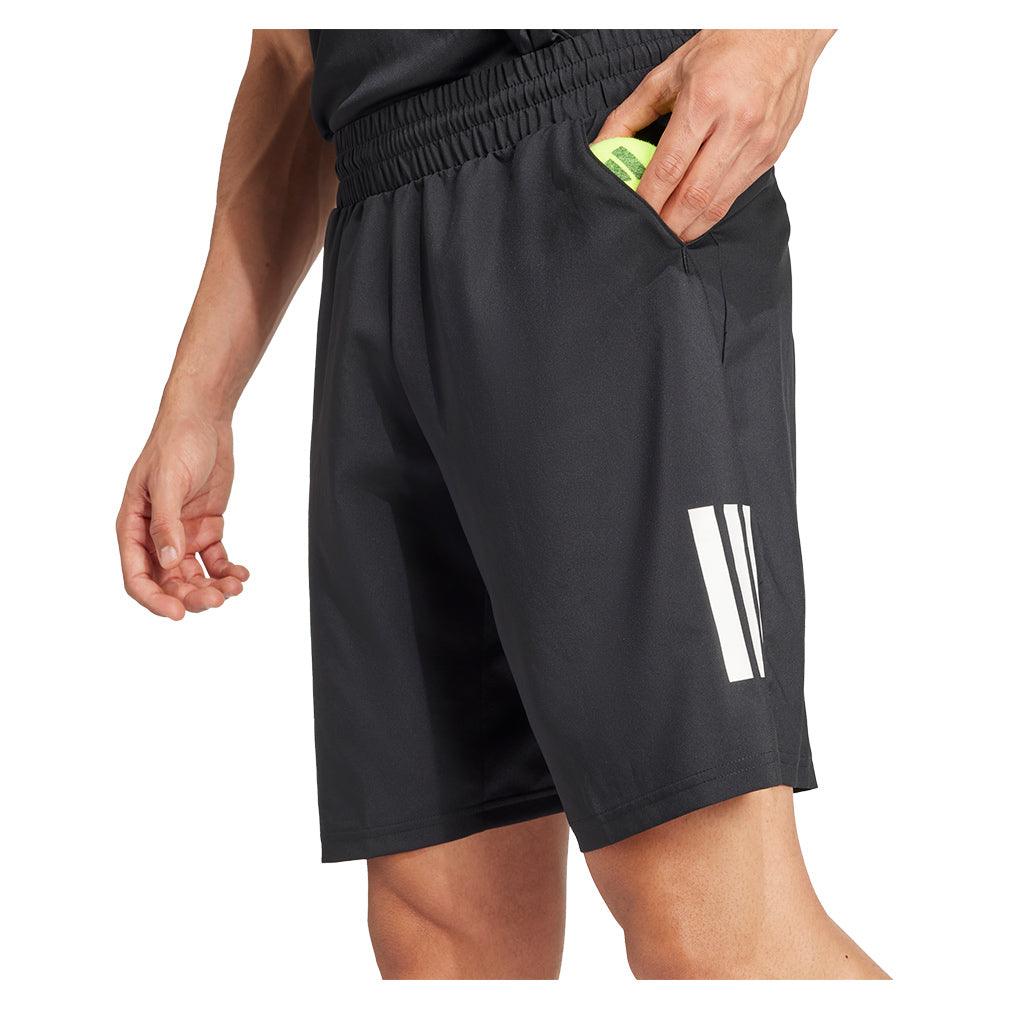 Men's Club 3 Stripe 7 inch Short Black