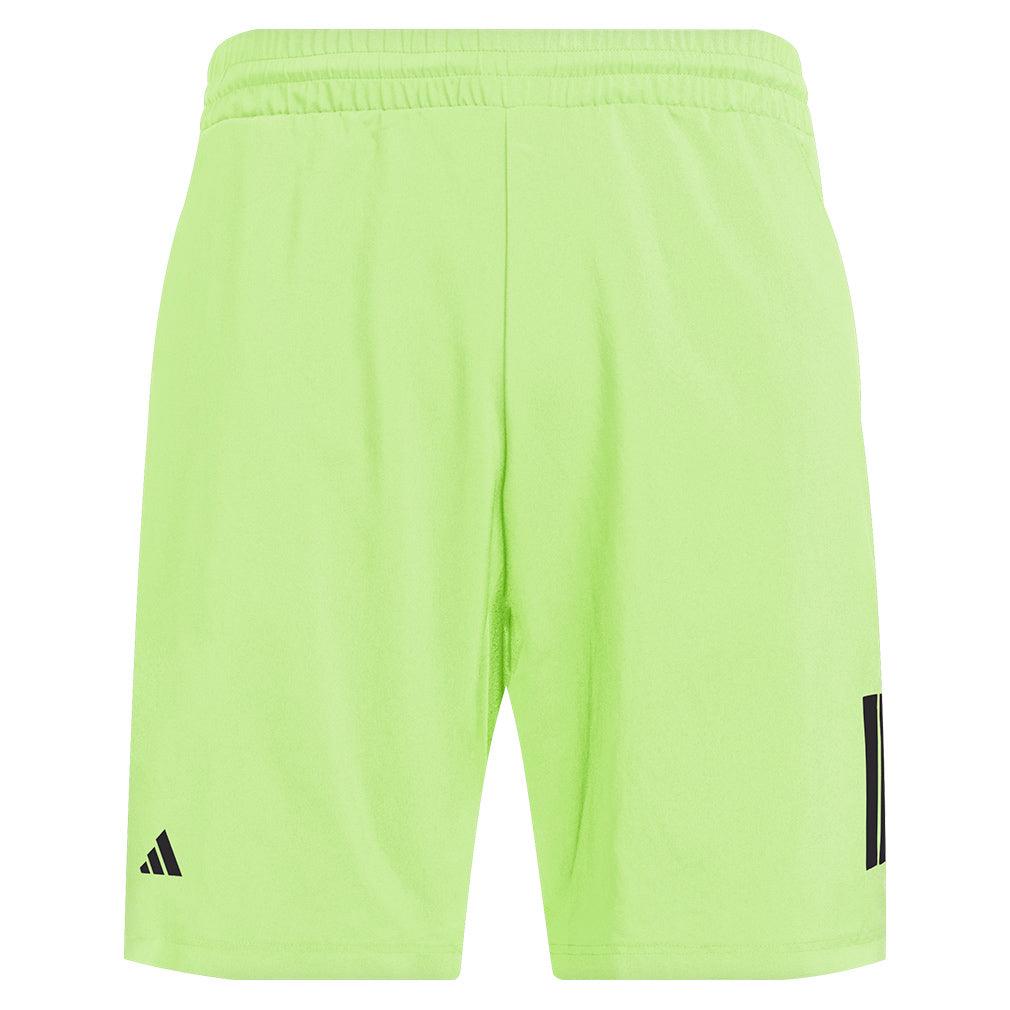 Men's Club 3 Stripe 9 inch Shorts Lucid Lemon