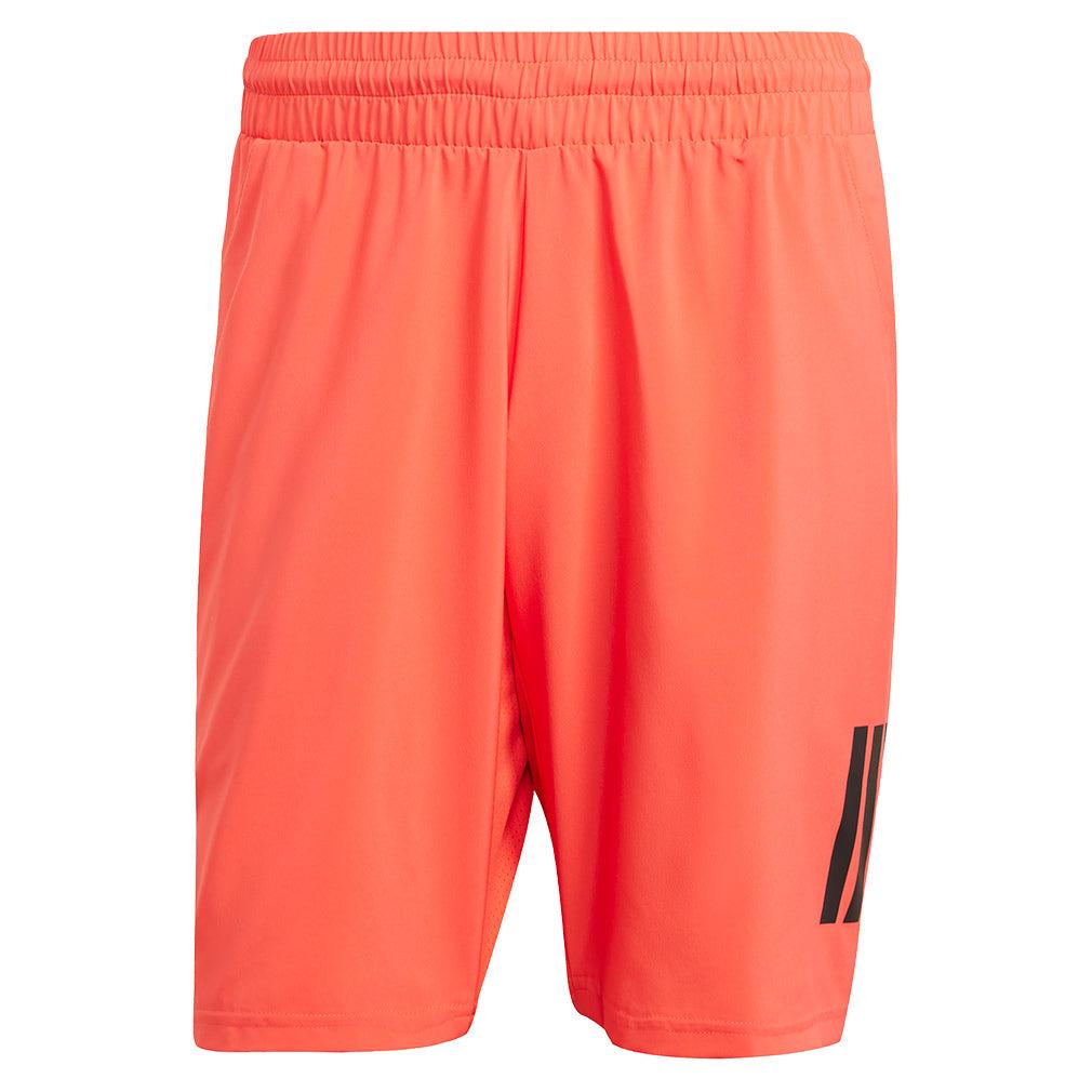 Men's Club 3 Stripe 7 inch Shorts Semi Lucid Red