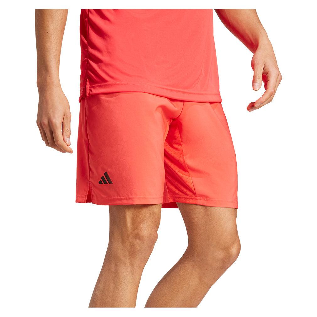 Men's Club 3 Stripe 7 inch Shorts Semi Lucid Red