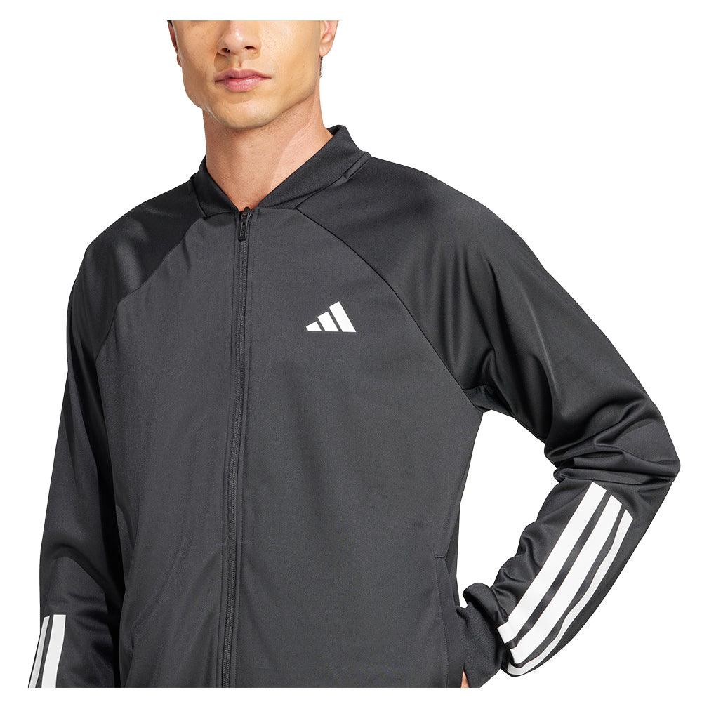Men's 3 Stripe Knit Jacket Black