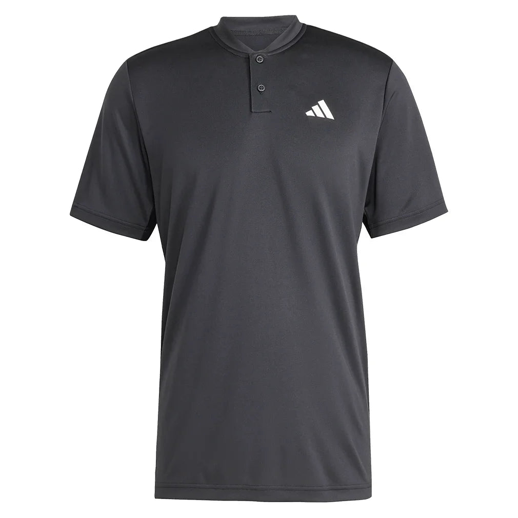 Men's Club Henley Polo Black