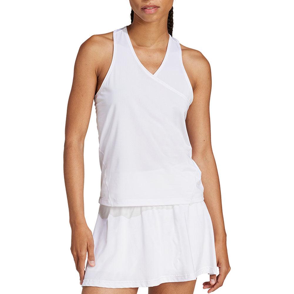 Women's Club V-Neck Tank White