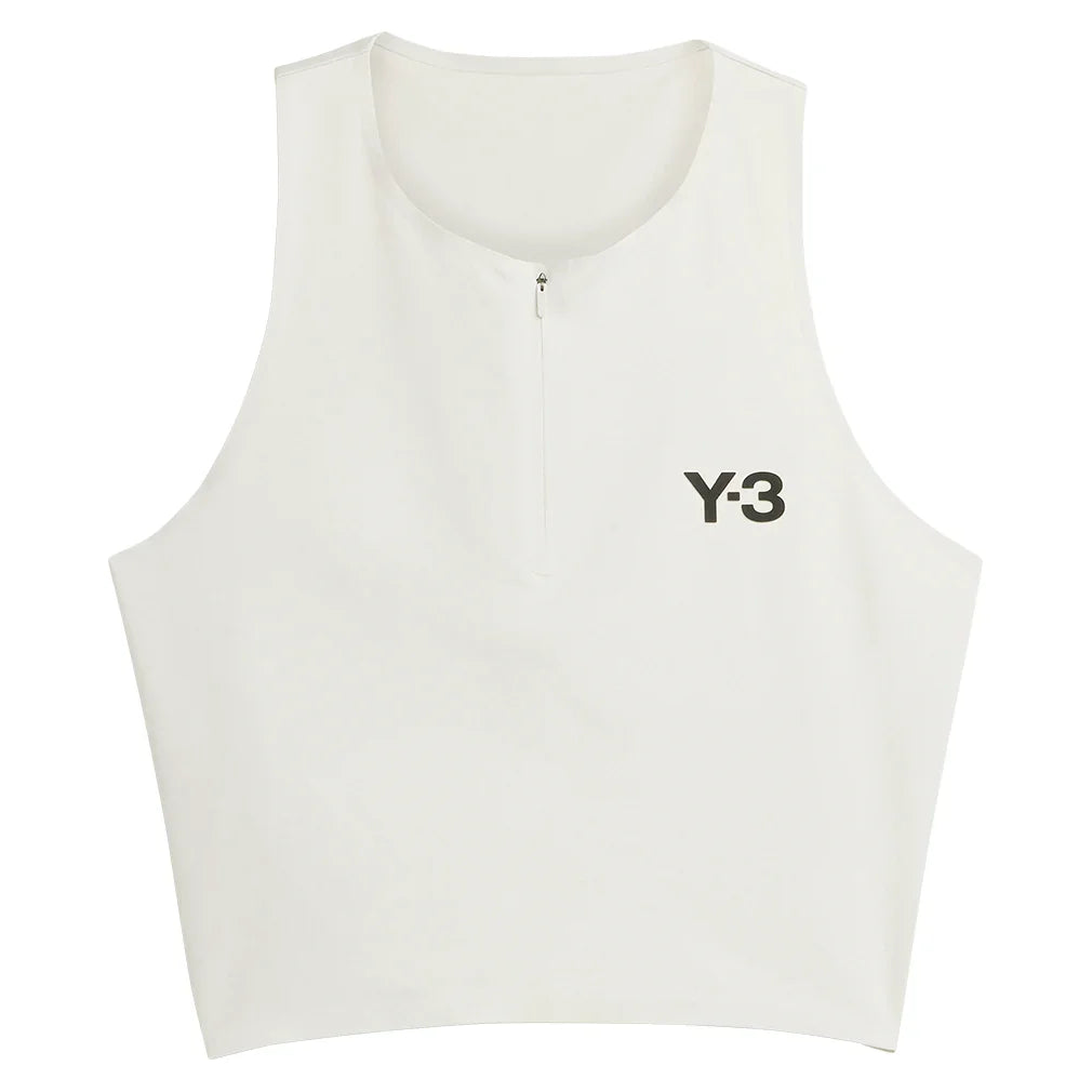 Women's Y-3 Crop Y-Tank Orbit Grey