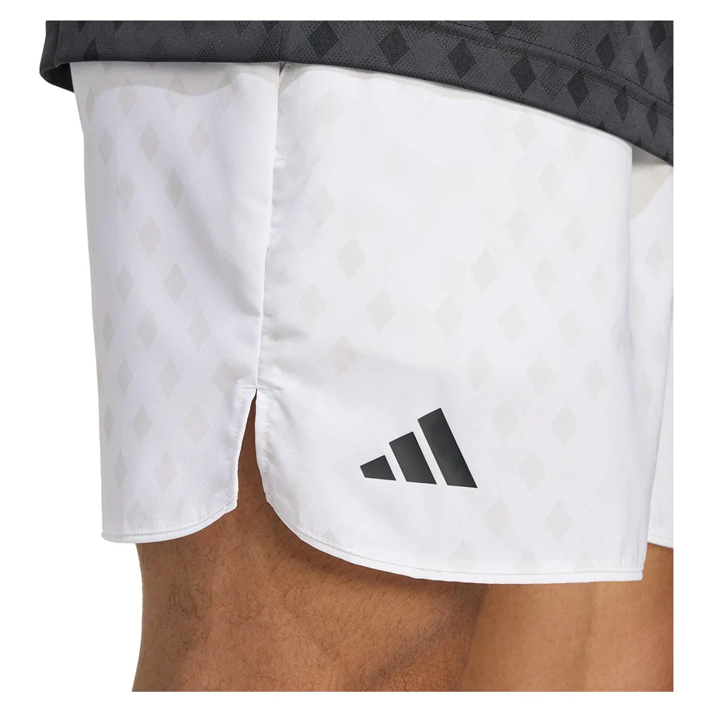 Men's Club Graphic 7 Inch Short White and Dash Grey