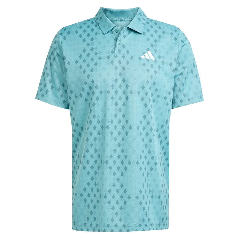 Men's Club Graphic Polo Powder and Preloved Teal