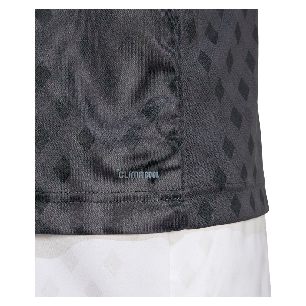 Men's Club Graphic Polo Carbon and Black