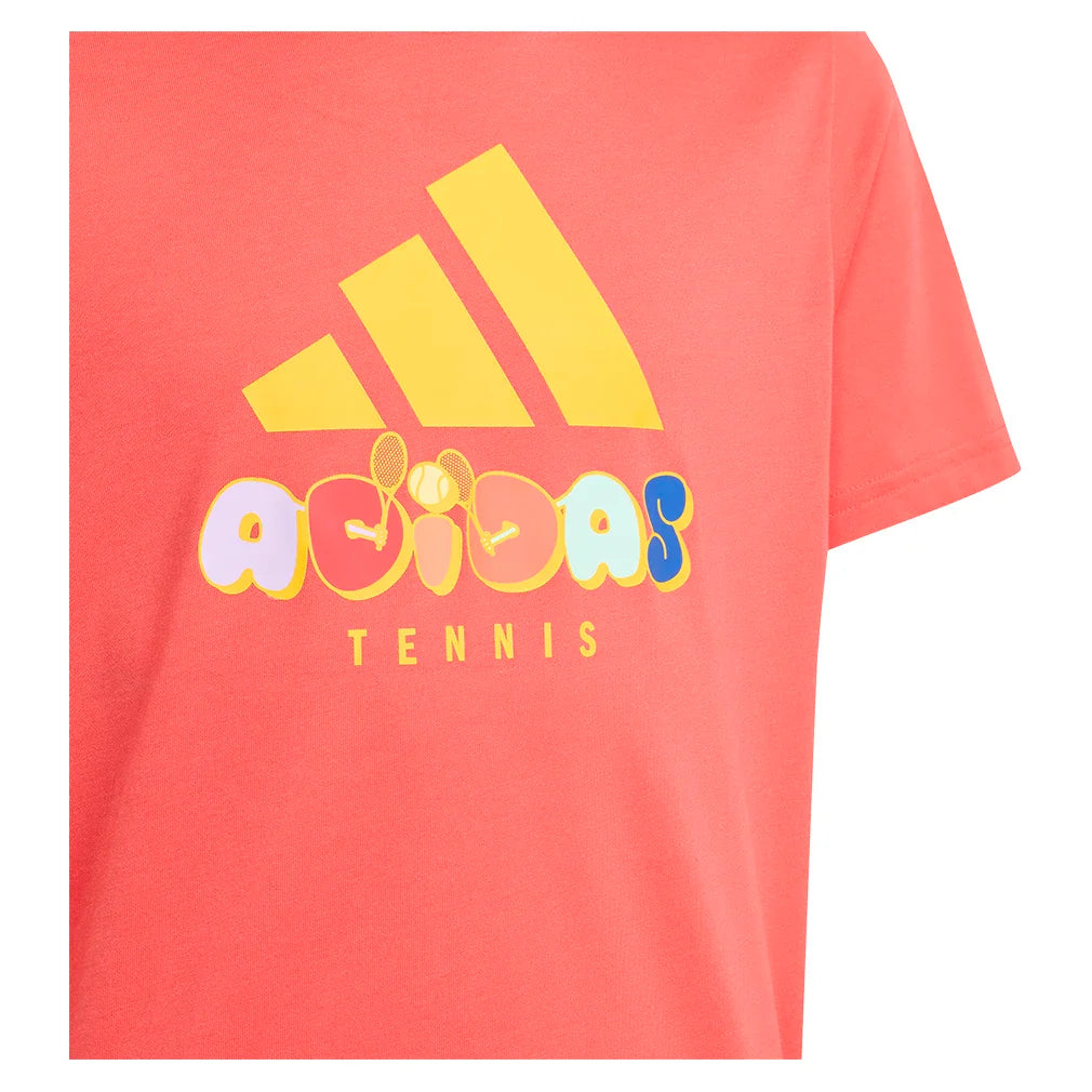 Juniors' Graphic Tee Semi Lucid Red