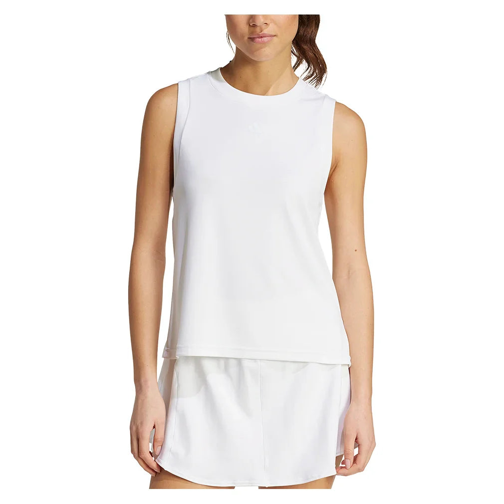 Women's Match Tank White