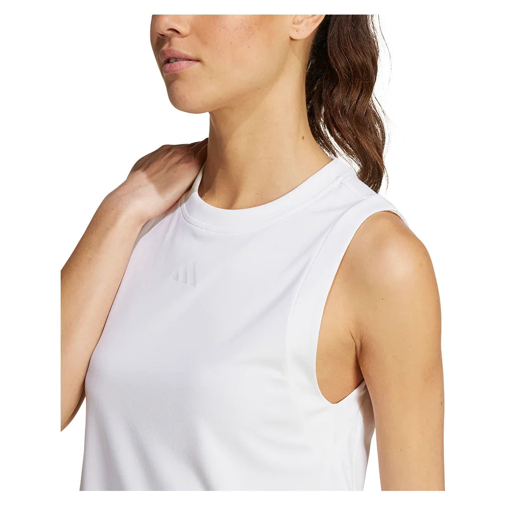 Women's Match Tank White