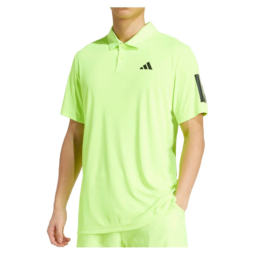 Men's Club 3 Stripe Polo Lucid Lemon