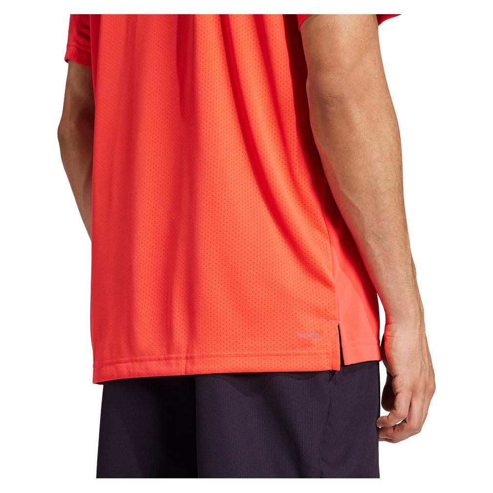 Men`s Club Polo Semi Lucid Red