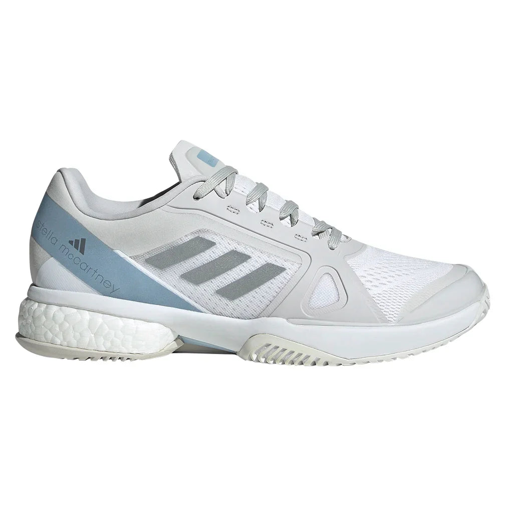 Women's Stella Court Court Shoes White and Wonder Blue