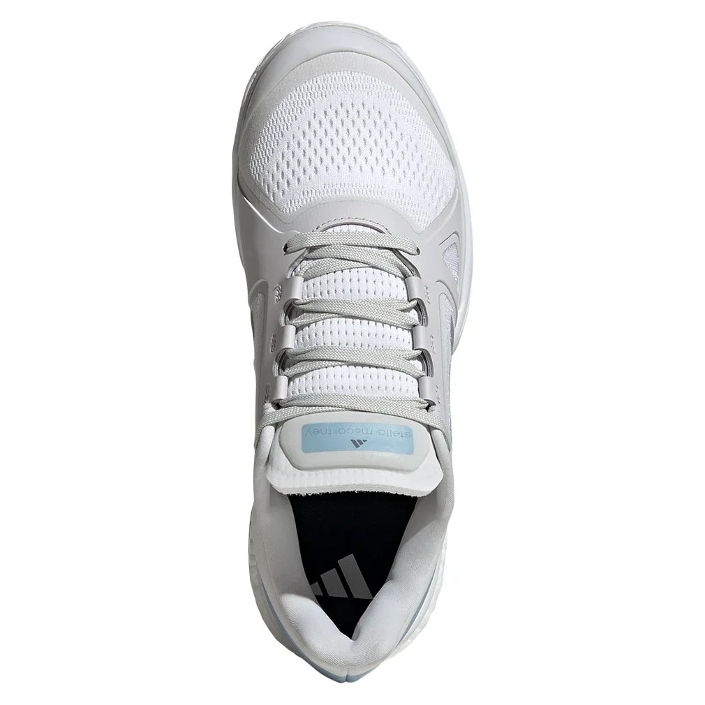 Women's Stella Court Court Shoes White and Wonder Blue
