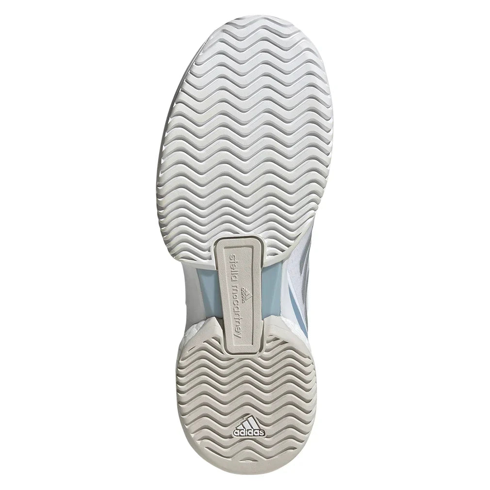 Women's Stella Court Court Shoes White and Wonder Blue