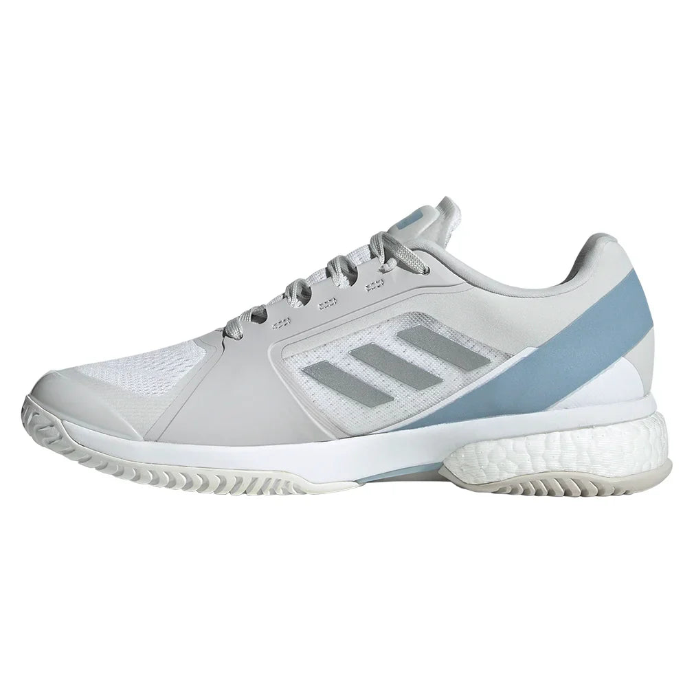 Women's Stella Court Court Shoes White and Wonder Blue