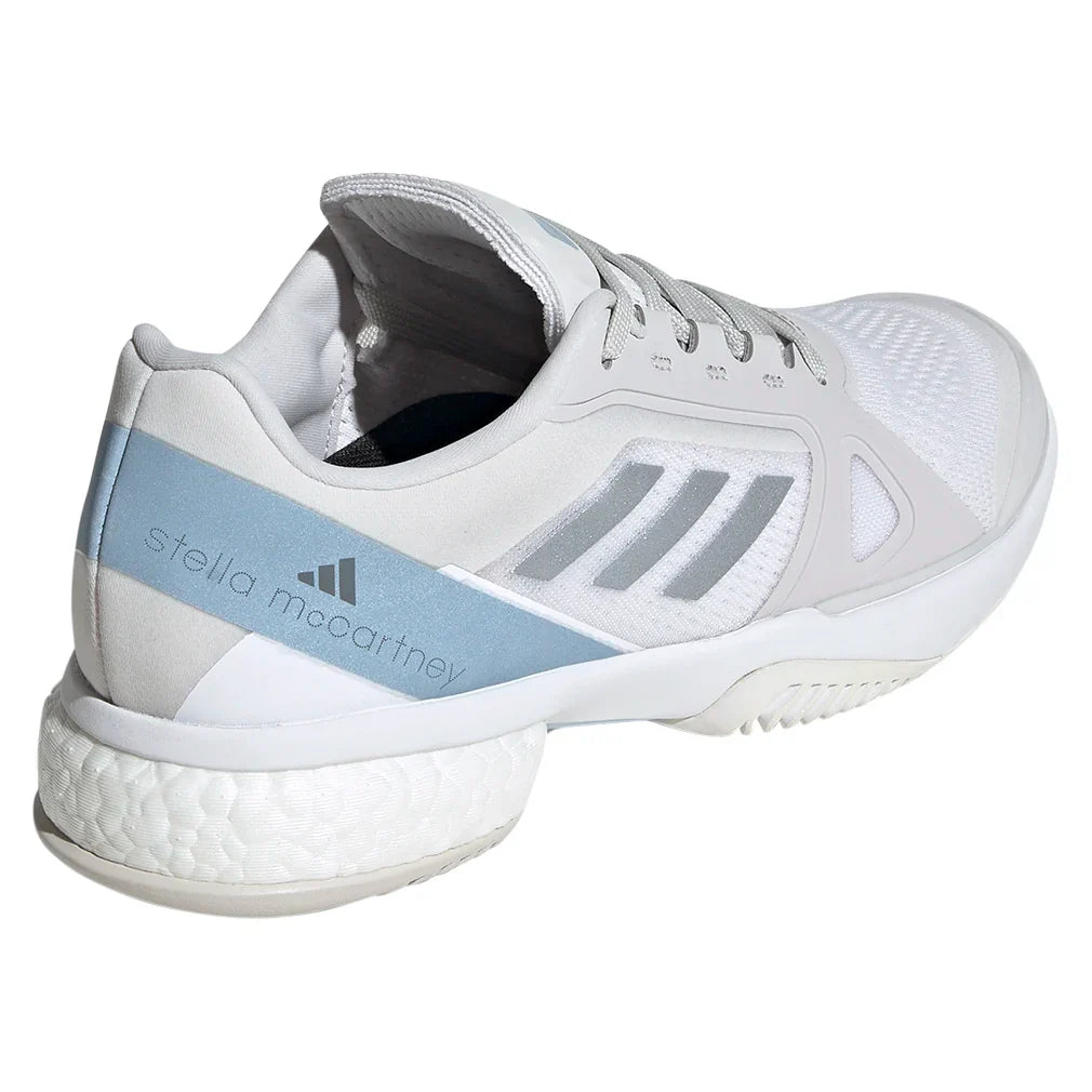 Women's Stella Court Court Shoes White and Wonder Blue