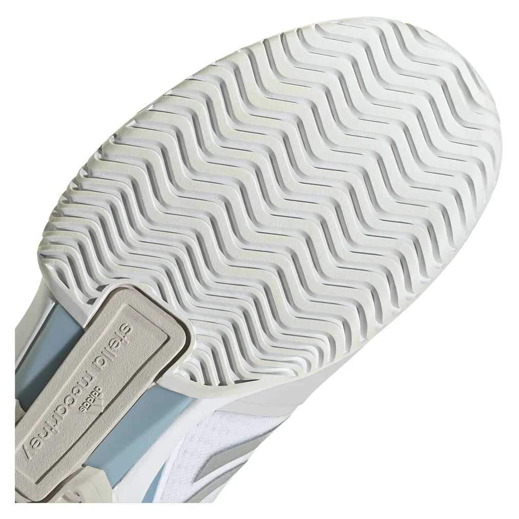 Women's Stella Court Court Shoes White and Wonder Blue