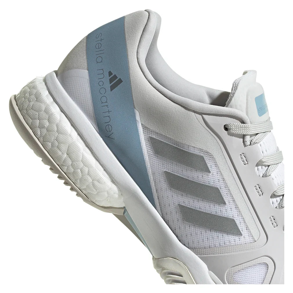 Women's Stella Court Court Shoes White and Wonder Blue