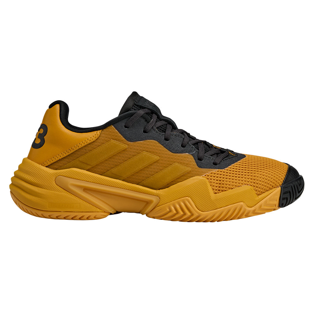Women's Y-3 Barricade 13 Court Shoes Orbit Grey and Black