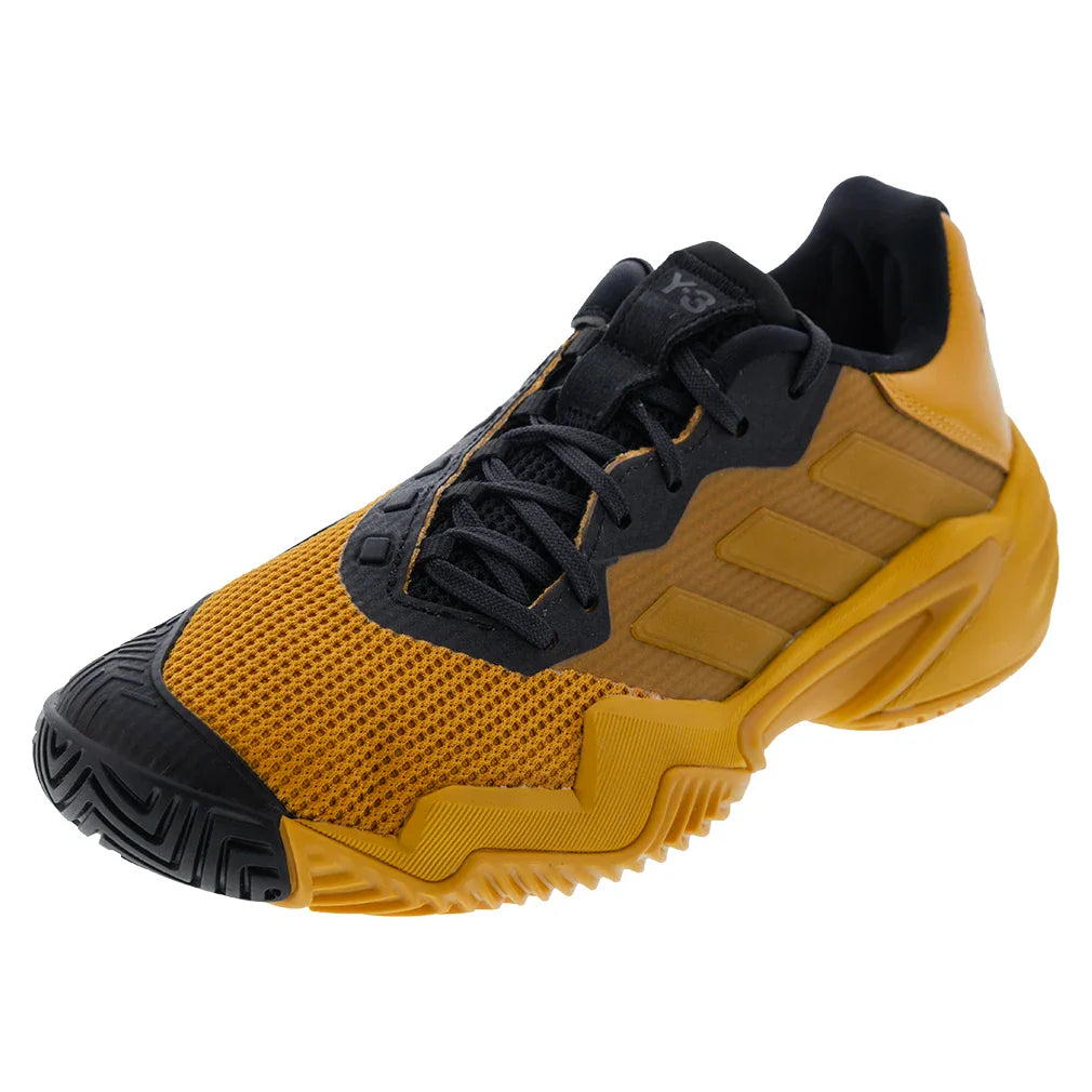 Women's Y-3 Barricade 13 Court Shoes Orbit Grey and Black