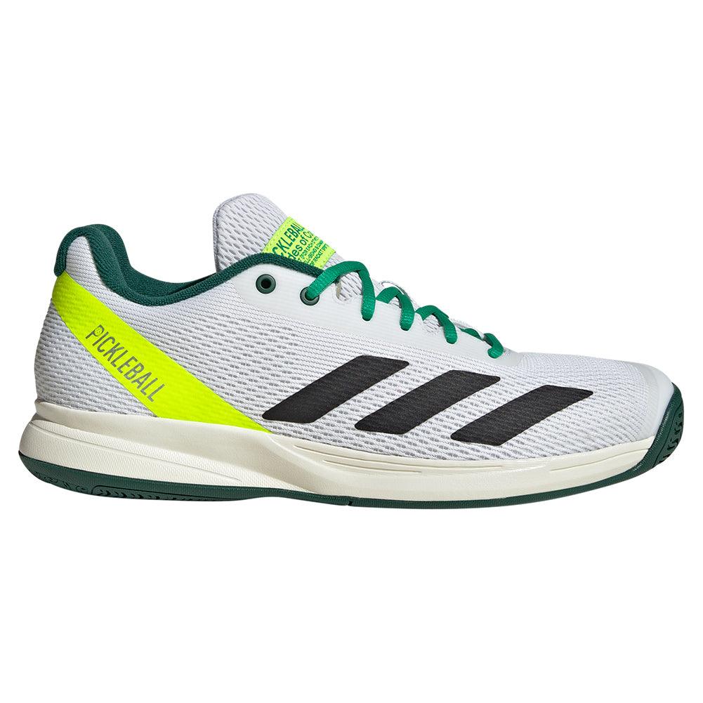Men's Courtflash Pickleball Court Shoes Core Black and Collegiate Green