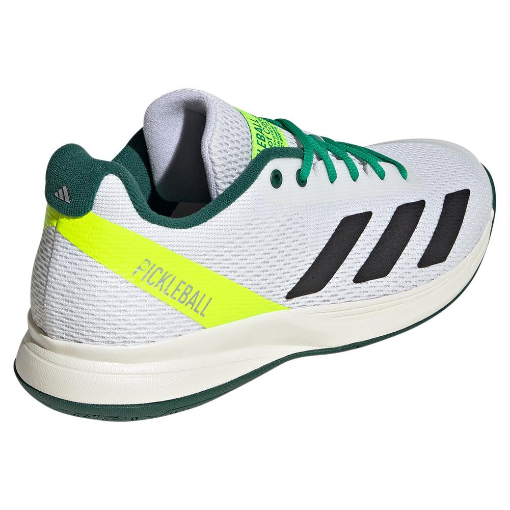 Men's Courtflash Pickleball Court Shoes Core Black and Collegiate Green