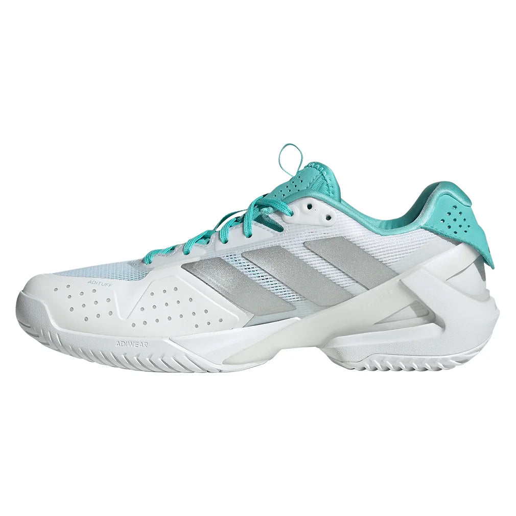 Women's adizero Ubersonic 5 Shoes Footwear White and Silver Metallic