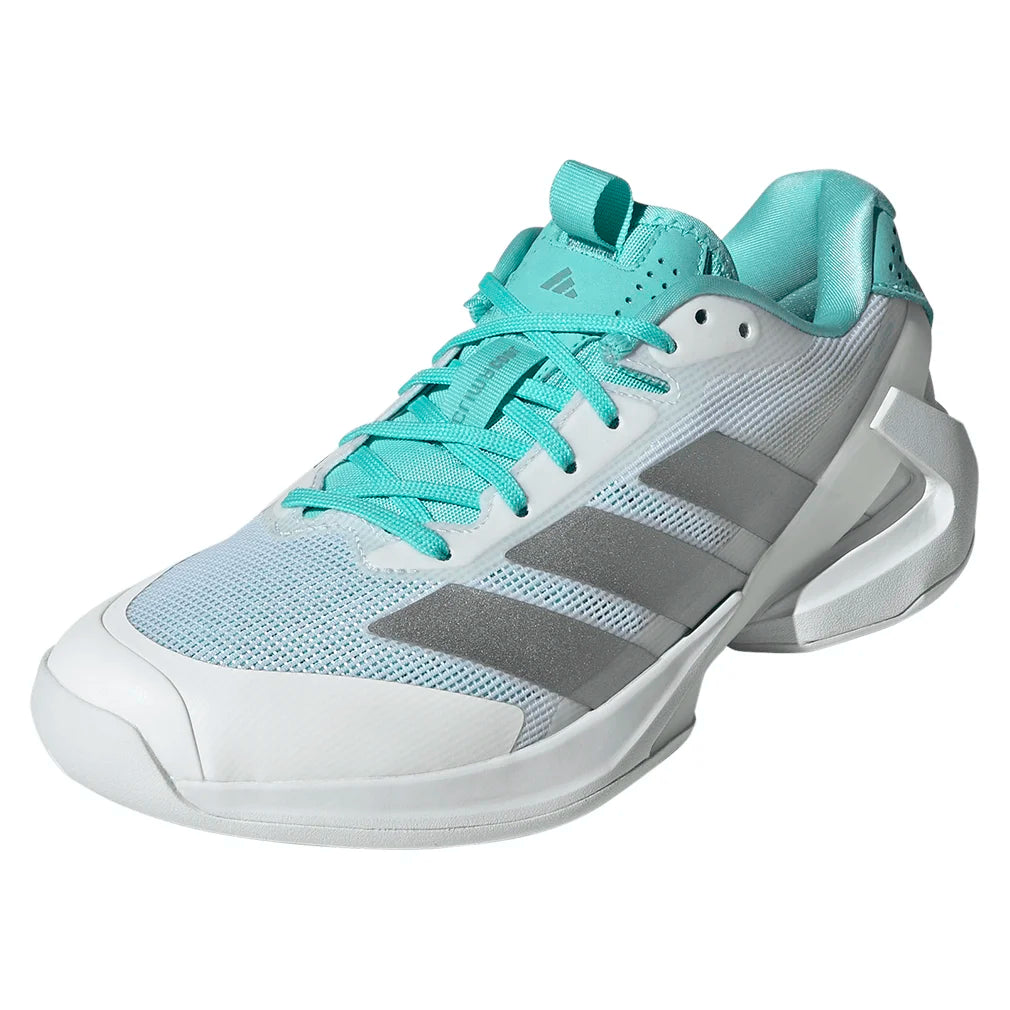 Women's adizero Ubersonic 5 Shoes Footwear White and Silver Metallic