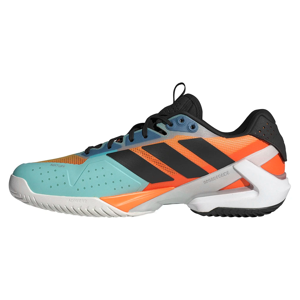 Men's Adizero Ubersonic 5 Shoes Flash Aqua and Core Black