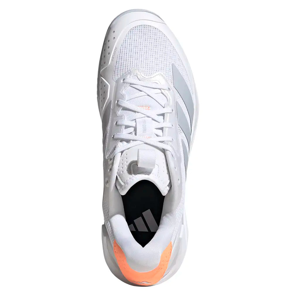 Women's Adizero Ubersonic 5 Shoes Footwear White and Beam Orange