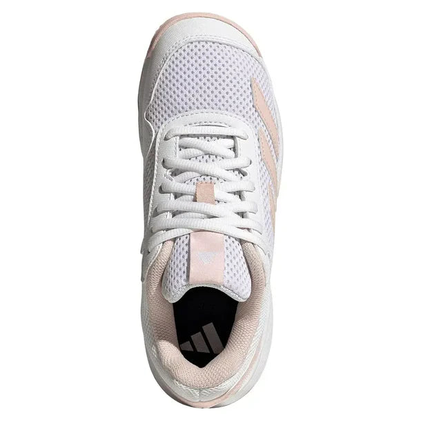 Juniors' Courtflash Court Shoes Core White and Wonder Quartz