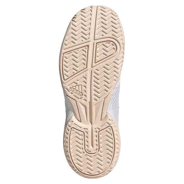 Juniors' Courtflash Court Shoes Core White and Wonder Quartz