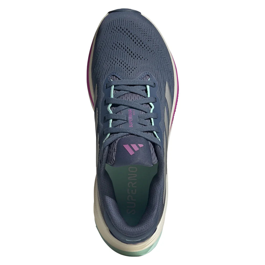 Women's Supernova Rise 2 Running Court Shoes Preloved Ink and Matte Silver, Adidas, Pickleball Express, JR7688-S25-10