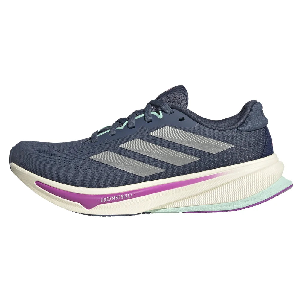 Women's Supernova Rise 2 Running Court Shoes Preloved Ink and Matte Silver, Adidas, Pickleball Express, JR7688-S25-8
