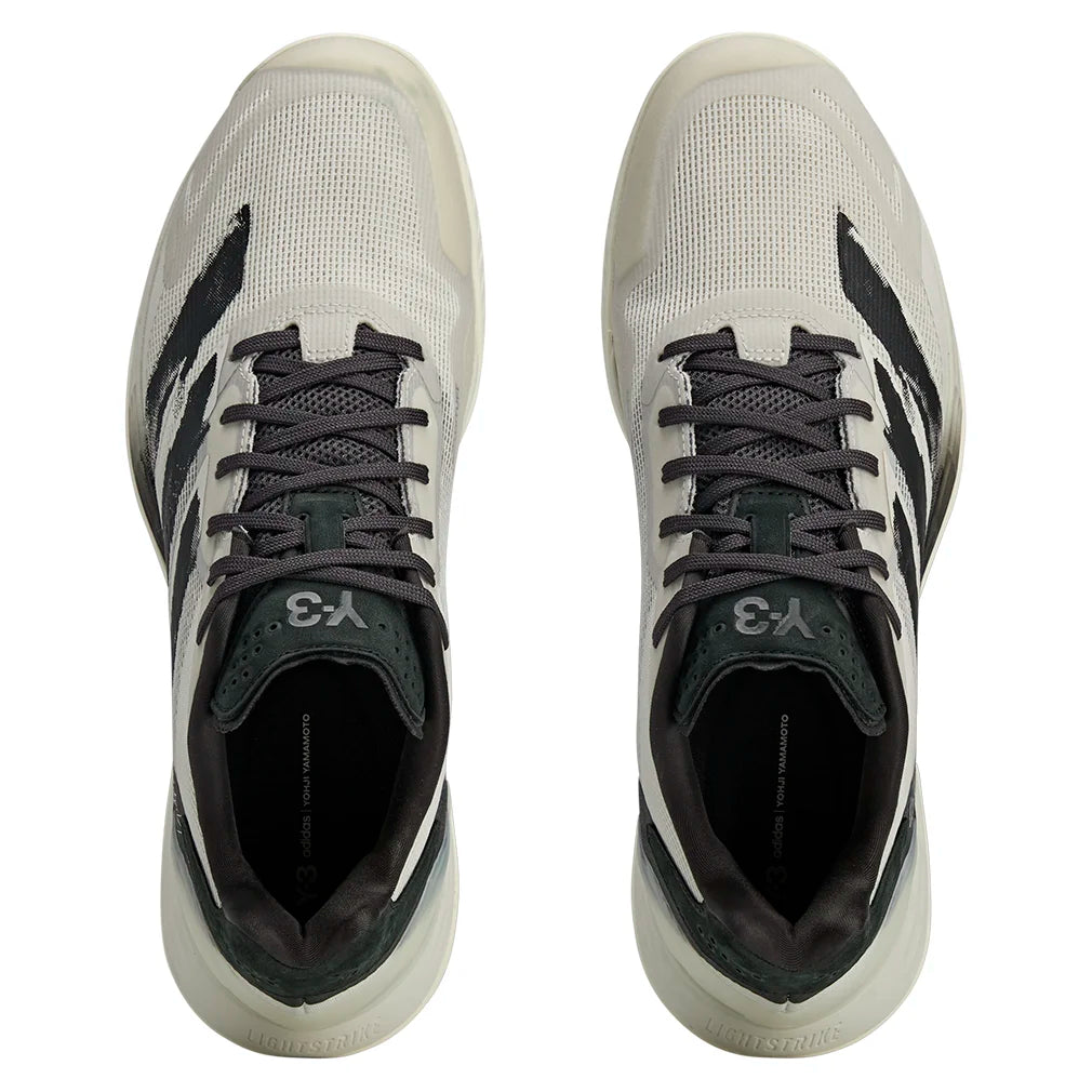 Men's Y-3 Defiant Speed 2 Court Shoes Orbit Grey and Black