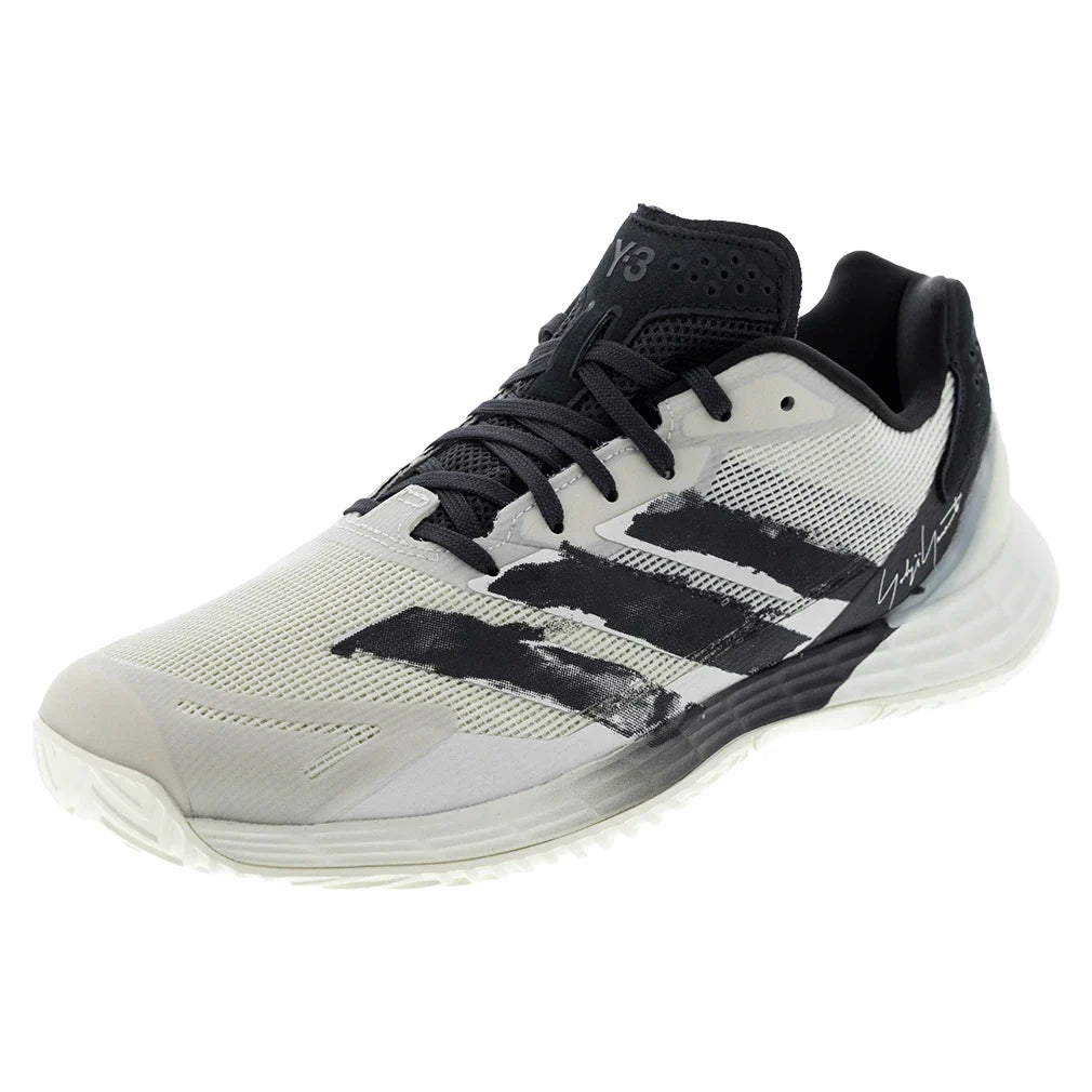 Men's Y-3 Defiant Speed 2 Court Shoes Orbit Grey and Black