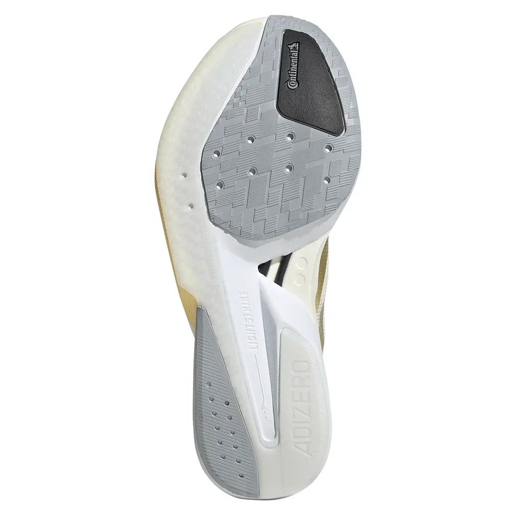 Women's Adizero Boston 13 Running Court Shoes Chalk White and Metallic Gold