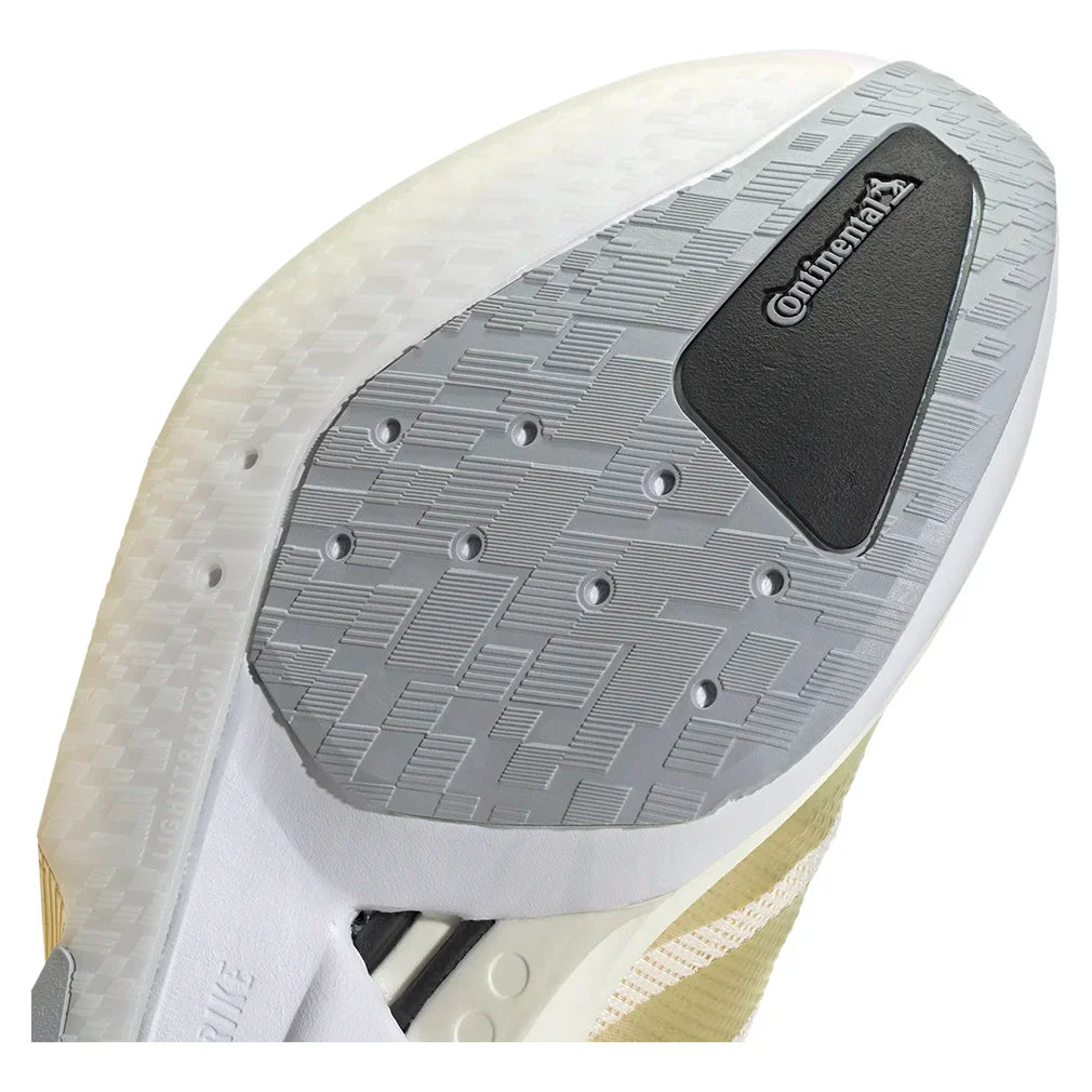 Women's Adizero Boston 13 Running Court Shoes Chalk White and Metallic Gold