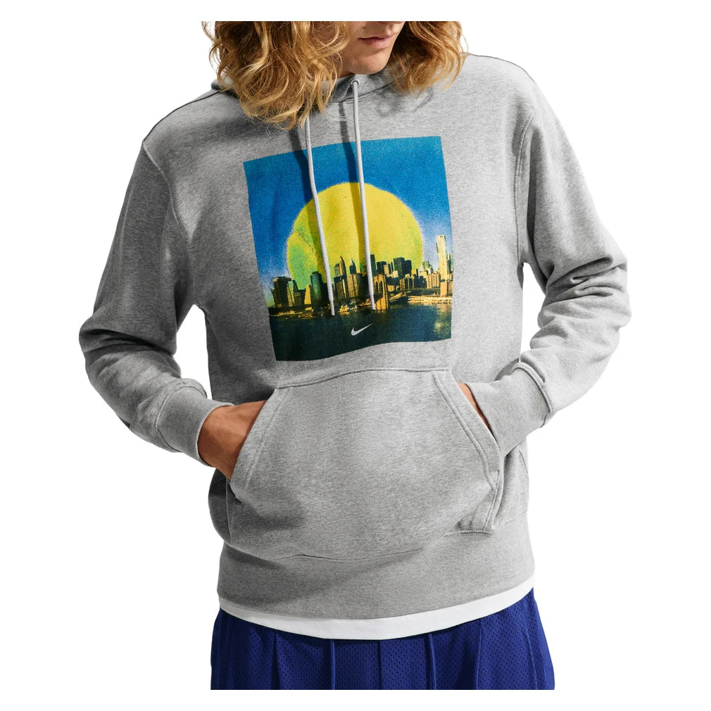 Unisex NYC Skyline Hoodie Dark Grey Heather, Nike, Dark Grey Heather, Pickleball Express, JU1466-063H26-DARK-GREY-HEATHER-1