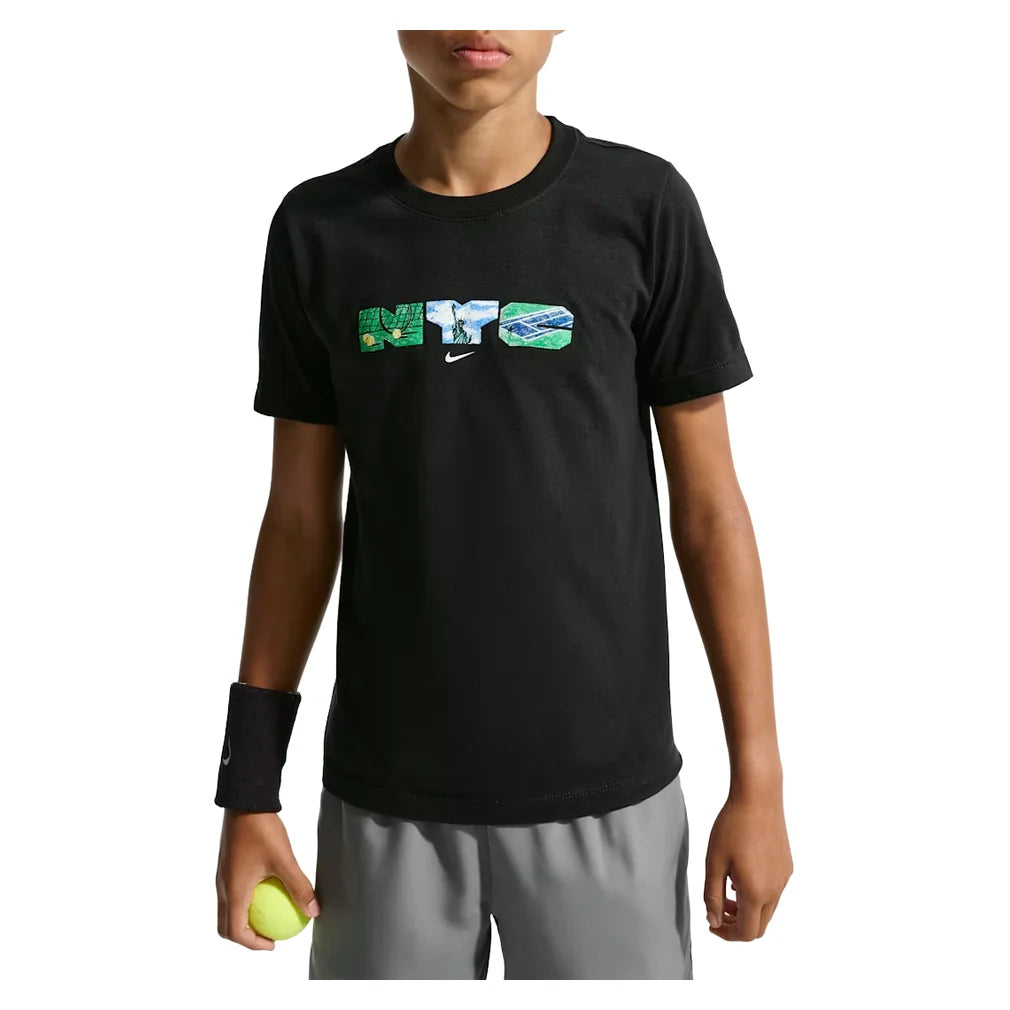 Juniors' NYC Scenes Tee Black, Nike, Black, Pickleball Express, JU1752-010H26-BLACK-1