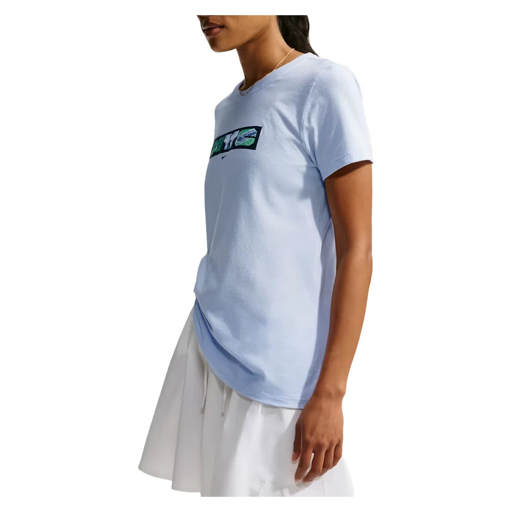 Women's NYC Scenes Tee Blue, Nike, Pickleball Express, JU2771-407H26-2