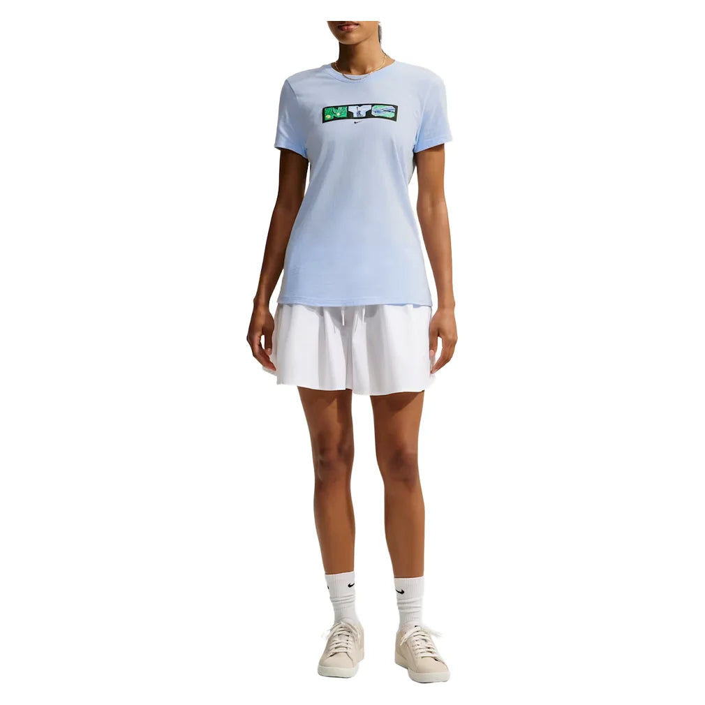 Women's NYC Scenes Tee Blue, Nike, Pickleball Express, JU2771-407H26-3