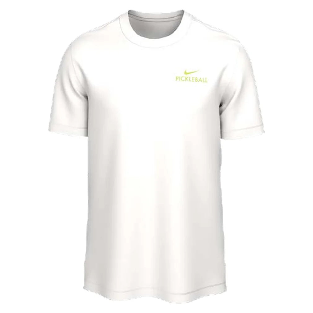 Men's Asbury 2 Short Sleeve Pickleball Crew Tee, Nike, 100 White, Pickleball Express, JW7557-H26-100-WHITE-1